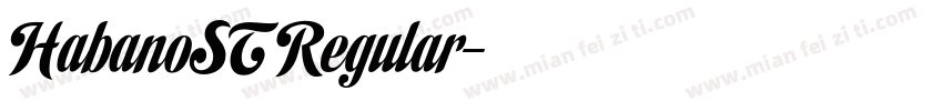 HabanoST Regular字体转换